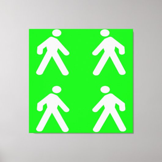 Langs de groene kant canvas afdruk (Voorkant)