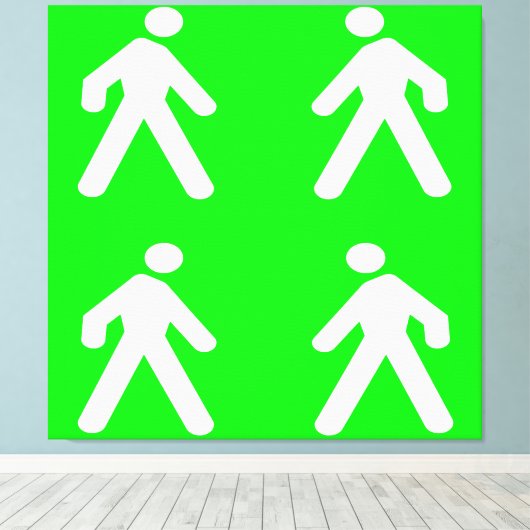 Langs de groene kant canvas afdruk (Insitu (Houten vloer))