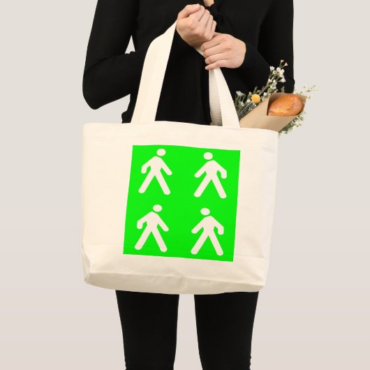 Langs de groene kant grote tote bag (Voorkant (product))