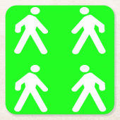 Langs de groene kant kartonnen onderzetters (Voorkant)