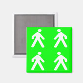 Langs de groene kant magneet (Voorkant / Achterkant)