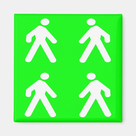 Langs de groene kant magneet (Voorkant)