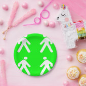 Langs de groene kant papieren bordje (Feest)