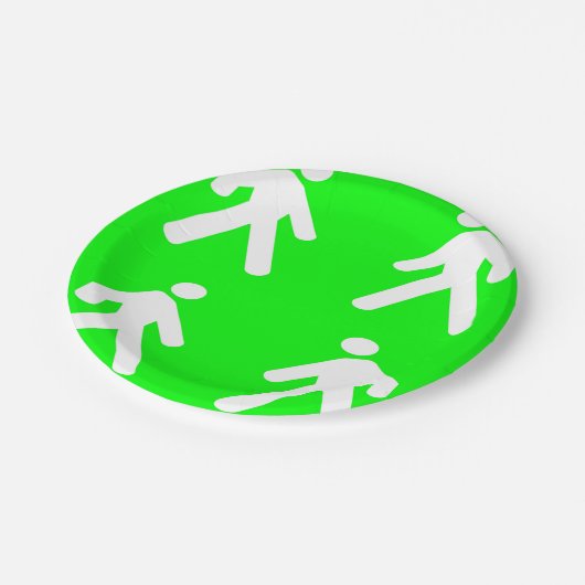 Langs de groene kant papieren bordje (Gekanteld)