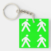 Langs de groene kant sleutelhanger (voorkant)