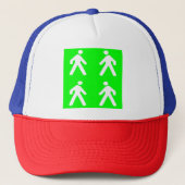 Langs de groene kant trucker pet (Voorkant)