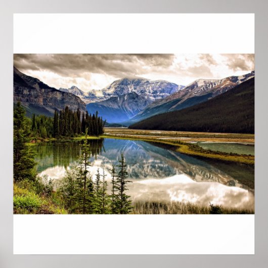 langs de Icefield Parkway Poster (Voorkant)