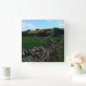 Langs de muur vierkante klok (Huis)