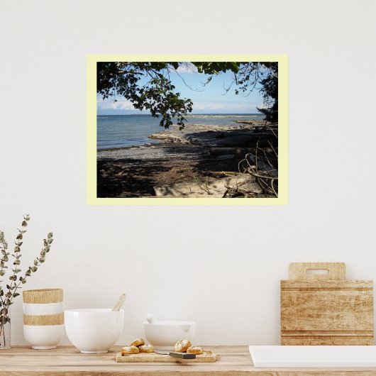 Langs de oceaan poster (Keuken)