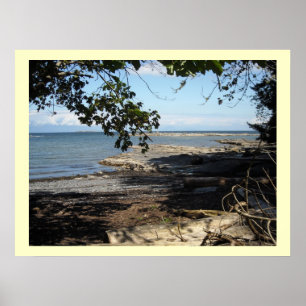 Langs de oceaan poster