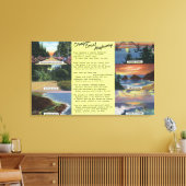 Langs de Oregon Coast Highway met een gedicht Canvas Afdruk (Insitu (Woonkamer))