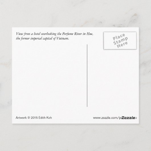 Langs de Perfume Briefkaart (Achterkant)