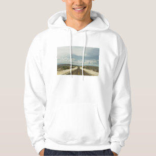 Langs de rechte weg door het Mexicaanse landschap  Hoodie