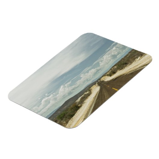 Langs de rechte weg door het Mexicaanse landschap  Magneet (Linkerzijde)