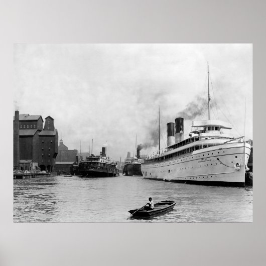 Langs de rivier, Buffalo, N.Y.: 1905 Poster (Voorkant)