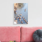 Langs de rivier canvas afdruk (Insitu (Woonkamer))