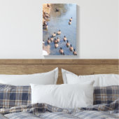 Langs de rivier canvas afdruk (Insitu (Slaapkamer))