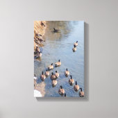 Langs de rivier canvas afdruk (Voorkant)