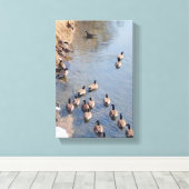 Langs de rivier canvas afdruk (Insitu (Houten vloer))