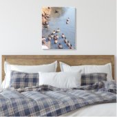 Langs de rivier canvas afdruk (Insitu (Slaapkamer))