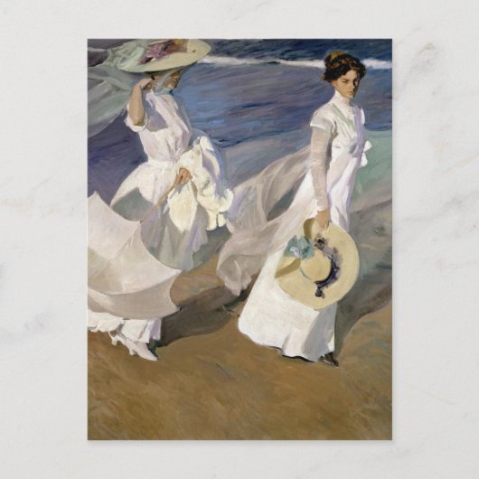 Langs de Seashore, 1909 Briefkaart (Voorkant)