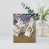 Langs de Seashore, 1909 Briefkaart (Staand voorkant)