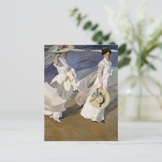 Langs de Seashore, 1909 Briefkaart (Staand voorkant)