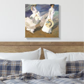 Langs de Seashore, 1909 Canvas Afdruk (Insitu (Slaapkamer))