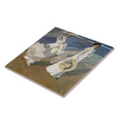 Langs de Seashore, 1909 Tegeltje (Zijkant)