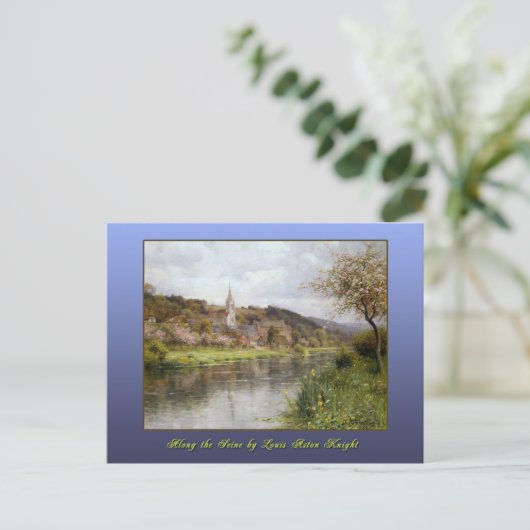 Langs de Seine door Louis Aston Knight Briefkaart (Staand voorkant)