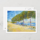 Langs de Seine door Vincent Van Gogh Briefkaart (Voorkant / Achterkant)