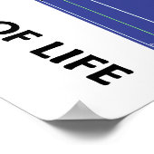 Langs de tijdlijn van biologie-evolutie in het lev poster (Hoek)