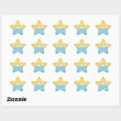 Langs de Waves Blue Star Sticker (Vel)