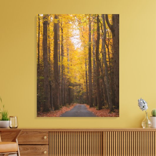 Langs de weg canvas afdruk (Insitu (Woonkamer))