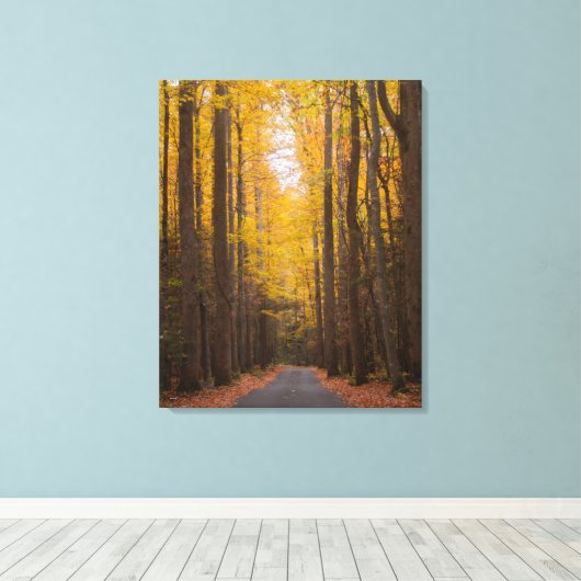 Langs de weg canvas afdruk (Insitu (Houten vloer))