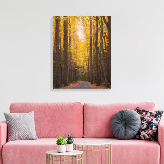 Langs de weg canvas afdruk (Insitu (Woonkamer))