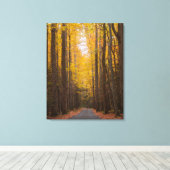 Langs de weg canvas afdruk (Insitu (Houten vloer))