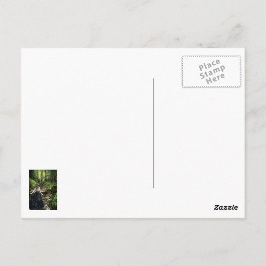 Langs het Briefkaart van de Weg van het Woud (Achterkant)