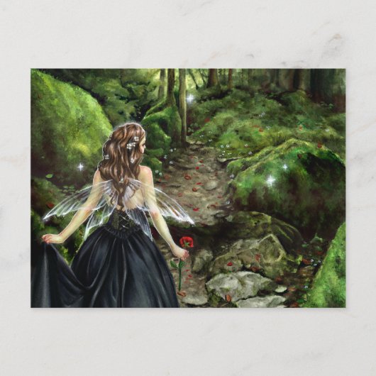 Langs het Briefkaart van de Weg van het Woud (Voorkant)