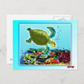 Langs het Great Barrier Reef Briefkaart (Voorkant / Achterkant)