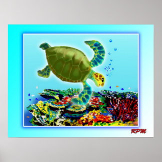 Langs het Great Barrier Reef Poster