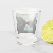 Langs het kanaal wandelen shot glas (Achterkant)