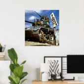 langs het Naktong Front Poster (Thuiskantoor)