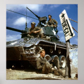 langs het Naktong Front Poster (Voorkant)