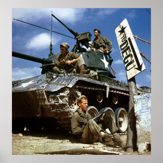 langs het Naktong Front Poster (Voorkant)