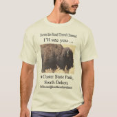 Langs het Road Travel Channel, Custer State Park T-shirt (Voorkant)