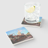 Langs het spoor stenen onderzetter (Zijkant)