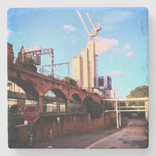 Langs het spoor stenen onderzetter (Voorkant)