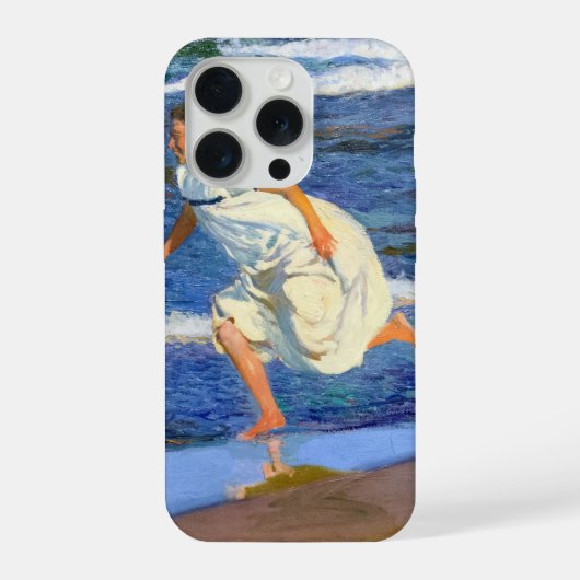 Langs het Strand lopen van Joaquin Sorolla iPhone Hoesje (Achterkant)