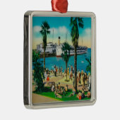 Langs het strand op AvalonCatalina Island, CA Metalen Ornament (Rechts)